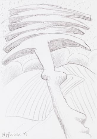 Kurt Hüpfner, Ohne Titel, 1991, Bleistift auf Papier, kaschiert auf Karton, 29,8 × 21 cm, Priva…