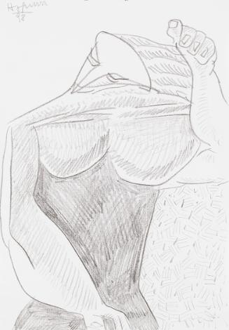 Kurt Hüpfner, Ohne Titel, 1998, Bleistift auf Papier, kaschiert auf Karton, 29,7 × 21 cm, Priva…