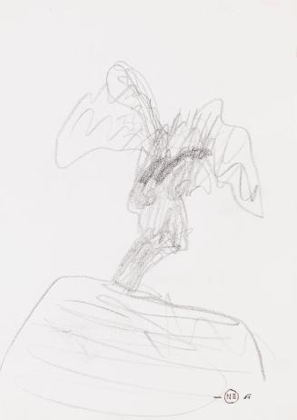 Kurt Hüpfner, Ohne Titel, 1981, Bleistift auf Papier, kaschiert auf Karton, 29,7 × 21 cm, Priva ...