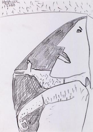 Kurt Hüpfner, Ohne Titel, 2000, Bleistift auf Papier, kaschiert auf Karton, 29,7 × 21 cm, Priva ...