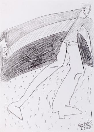 Kurt Hüpfner, Ohne Titel, 2000, Bleistift auf Papier, kaschiert auf Karton, 29,7 × 21 cm, Priva…