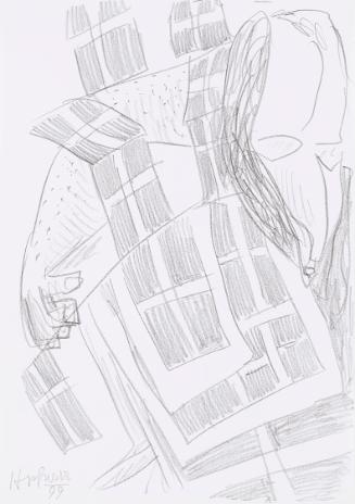 Kurt Hüpfner, Ohne Titel, 1999, Bleistift auf Papier, kaschiert auf Karton, 29,7 × 21 cm, Priva…