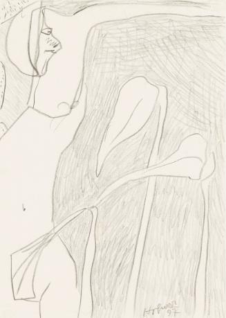 Kurt Hüpfner, Ohne Titel, 1997, Bleistift auf Papier, kaschiert auf Karton, 29,7 × 21 cm, Priva…