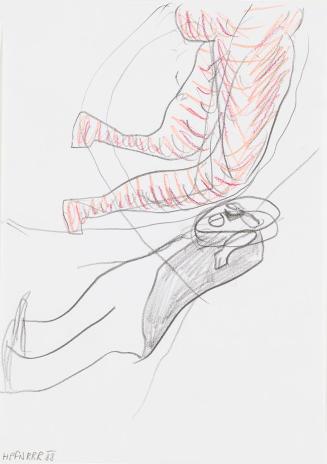 Kurt Hüpfner, Ohne Titel, 1988, Bleistift und Pastell auf Papier, kaschiert auf Karton, 29,7 ×  ...
