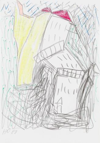 Kurt Hüpfner, Ohne Titel, 1988, Bleistift und Pastell auf Papier, kaschiert auf Karton, 29,7 ×  ...