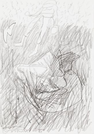 Kurt Hüpfner, Ohne Titel, 1991, Bleistift auf Papier, kaschiert auf Karton, 29,7 × 21 cm, Priva…