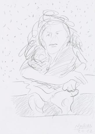 Kurt Hüpfner, Ohne Titel, 2012, Bleistift auf Papier, 29,7 × 21 cm, Privatbesitz, Wien