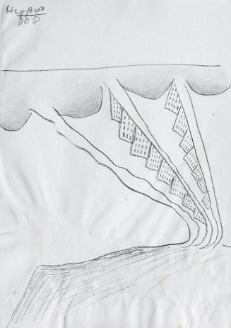 Kurt Hüpfner, Ohne Titel, 2008, Bleistift und schwarze Kreide auf Papier, 29,7 × 21 cm, Privatb ...