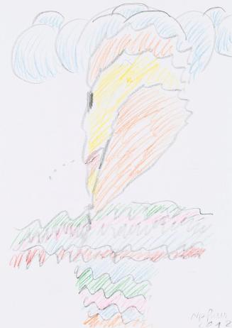 Kurt Hüpfner, Ohne Titel, 2012, Bleistift und Buntstift auf Papier, 29,7 × 21 cm, Privatbesitz, ...