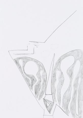 Kurt Hüpfner, Ohne Titel, um 2012, Bleistift auf Papier, 29,7 × 21 cm, Privatbesitz, Wien