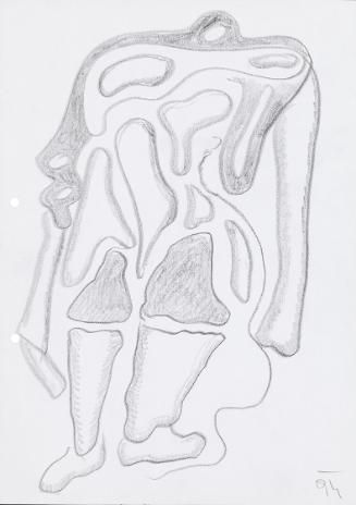 Kurt Hüpfner, Ohne Titel, 1994, Bleistift auf Papier, 29,7 × 21 cm, Privatbesitz, Wien, Inv.-Nr…