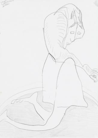 Kurt Hüpfner, Ohne Titel, 2000, Bleistift auf Papier, 29,7 × 21 cm, Privatbesitz, Wien, Inv.-Nr…