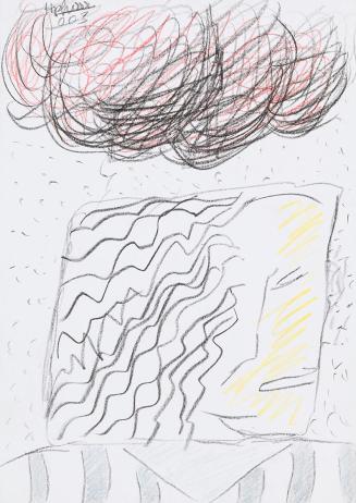 Kurt Hüpfner, Ohne Titel, 2003, Bleistift und Buntstift auf Papier, 29,7 × 21 cm, Privatbesitz, ...