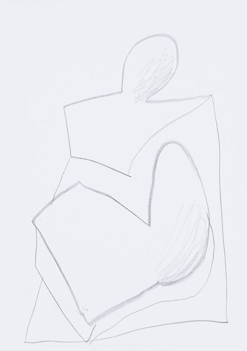 Kurt Hüpfner, Ohne Titel, 2009, Bleistift auf Papier, 29,7 × 21 cm, Privatbesitz, Wien