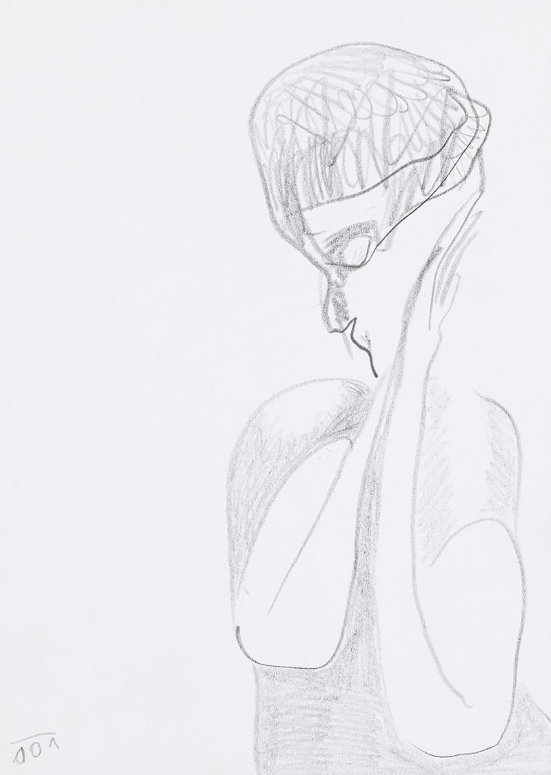 Kurt Hüpfner, Ohne Titel, 2001, Bleistift auf Papier, 29,7 × 21 cm, Privatbesitz, Wien, Inv.-Nr ...
