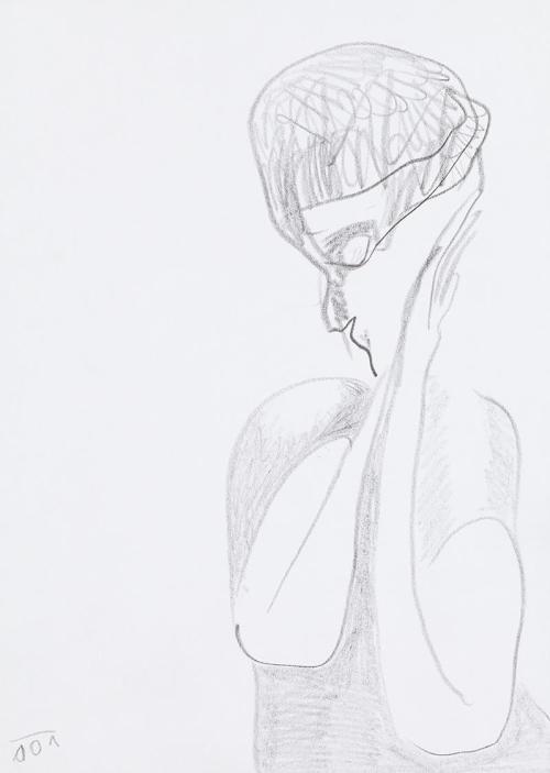 Kurt Hüpfner, Ohne Titel, 2001, Bleistift auf Papier, 29,7 × 21 cm, Privatbesitz, Wien, Inv.-Nr ...