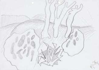 Kurt Hüpfner, Ohne Titel, 1994, Bleistift auf Papier, 21 × 29,7 cm, Privatbesitz, Wien, Inv.-Nr ...