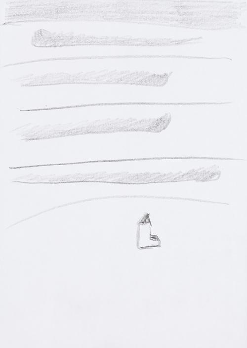 Kurt Hüpfner, Ohne Titel, um 2000, Bleistift auf Papier, 29,7 × 21 cm, Privatbesitz, Wien, Inv.…