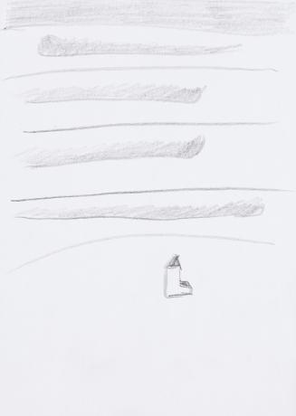 Kurt Hüpfner, Ohne Titel, um 2000, Bleistift auf Papier, 29,7 × 21 cm, Privatbesitz, Wien, Inv.…