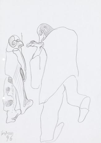 Kurt Hüpfner, Ohne Titel, 1996, Bleistift auf Papier, 29,7 × 21 cm, Privatbesitz, Wien, Inv.-Nr ...