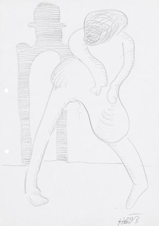 Kurt Hüpfner, Ohne Titel, 1993, Bleistift auf Papier, 29,7 × 21 cm, Privatbesitz, Wien, Inv.-Nr ...