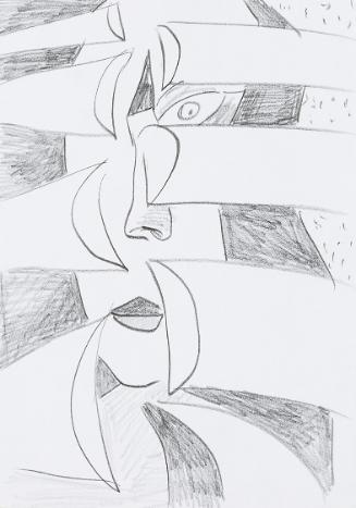 Kurt Hüpfner, Ohne Titel, um 2000, Bleistift auf Papier, 29,7 × 21 cm, Privatbesitz, Wien