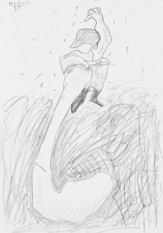 Kurt Hüpfner, Ohne Titel, 1999, Bleistift auf Papier, 29,7 × 21 cm, Privatbesitz, Wien