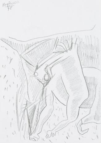 Kurt Hüpfner, Ohne Titel, 1998, Bleistift auf Papier, 29,7 × 21 cm, Privatbesitz, Wien
