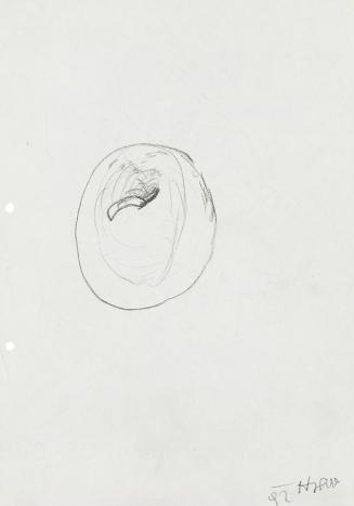 Kurt Hüpfner, Ohne Titel, 1992, Bleistift auf Papier, 29,7 × 21 cm, Privatbesitz, Wien