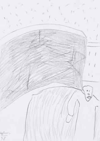 Kurt Hüpfner, Ohne Titel, 1998, Bleistift auf Papier, 29,7 × 21 cm, Privatbesitz, Wien