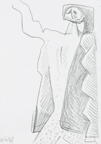 Kurt Hüpfner, Ohne Titel, 1999, Bleistift auf Papier, 29,7 × 21 cm, Privatbesitz, Wien