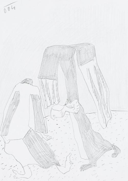 Kurt Hüpfner, Ohne Titel, 2004, Bleistift auf Papier, 29,7 × 21 cm, Privatbesitz, Wien