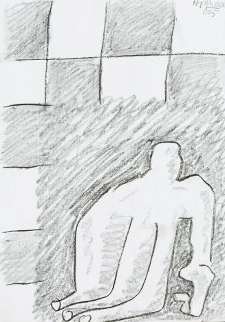 Kurt Hüpfner, Ohne Titel, 2005, Bleistift und Kohle auf Papier, 29,7 × 21 cm, Privatbesitz, Wie ...