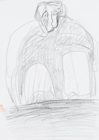 Kurt Hüpfner, Ohne Titel, um 2005, Bleistift auf Papier, 29,7 × 21 cm, Privatbesitz, Wien