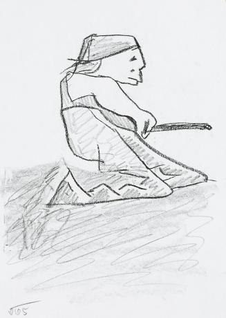 Kurt Hüpfner, Ohne Titel, 2005, Bleistift und Kohle auf Papier, 29,7 × 21 cm, Privatbesitz, Wie ...