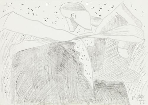 Kurt Hüpfner, Ohne Titel, 1992, Bleistift auf Papier, 21 × 29,7 cm, Privatbesitz, Wien, Inv.-Nr ...