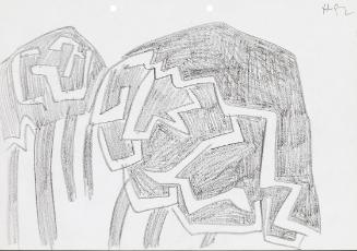 Kurt Hüpfner, Ohne Titel, 1992, Bleistift auf Papier, 21 × 29,7 cm, Privatbesitz, Wien, Inv.-Nr…