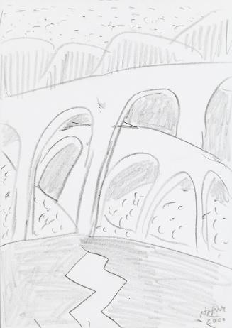Kurt Hüpfner, Ohne Titel, 2000, Bleistift auf Papier, 29,7 × 21 cm, Privatbesitz, Wien
