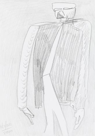 Kurt Hüpfner, Ohne Titel, 2000, Bleistift auf Papier, 29,7 × 21 cm, Privatbesitz, Wien, Inv.-Nr…