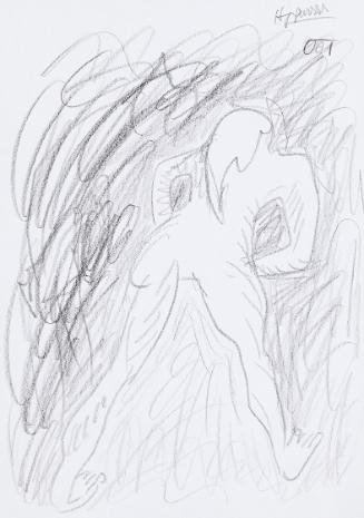 Kurt Hüpfner, Ohne Titel, 2001, Bleistift auf Papier, 29,7 × 21 cm, Privatbesitz, Wien