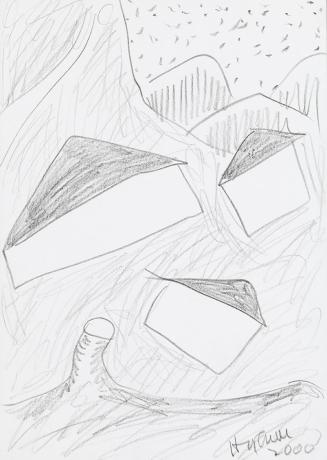 Kurt Hüpfner, Ohne Titel, 2000, Bleistift auf Papier, 29,7 × 21 cm, Privatbesitz, Wien