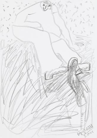 Kurt Hüpfner, Ohne Titel, 2001, Bleistift auf Papier, 29,7 × 21 cm, Privatbesitz, Wien