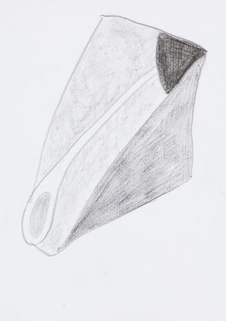 Kurt Hüpfner, Ohne Titel, um 2010, Bleistift und Kohle auf Papier, 29,7 × 21 cm, Privatbesitz,  ...