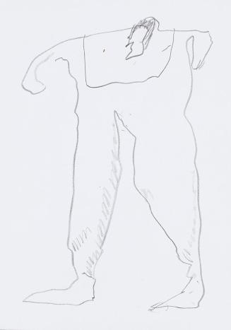 Kurt Hüpfner, Ohne Titel, um 2010, Bleistift auf Papier, 29,7 × 21 cm, Privatbesitz, Wien