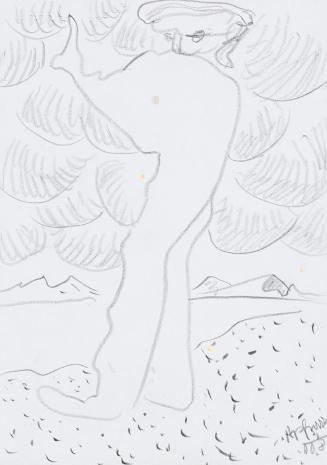 Kurt Hüpfner, Ohne Titel, 2008, Bleistift auf Papier, 29,7 × 21 cm, Privatbesitz, Wien