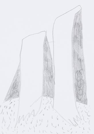 Kurt Hüpfner, Ohne Titel, um 2004, Bleistift auf Papier, 29,7 × 21 cm, Privatbesitz, Wien