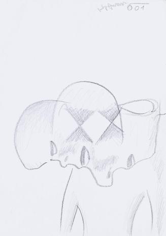 Kurt Hüpfner, Ohne Titel, 2001, Bleistift auf Papier, 29,7 × 21 cm, Privatbesitz, Wien