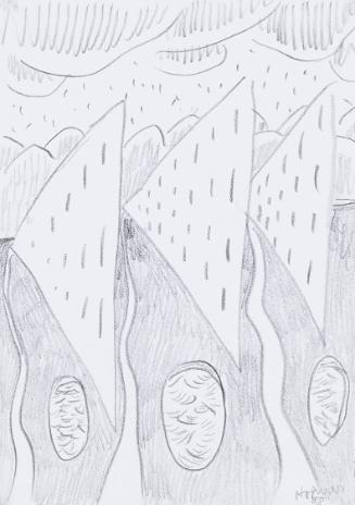 Kurt Hüpfner, Ohne Titel, 1998, Bleistift auf Papier, 29,7 × 21 cm, Privatbesitz, Wien