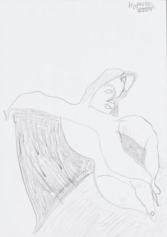 Kurt Hüpfner, Ohne Titel, 2001, Bleistift auf Papier, 29,7 × 21 cm, Privatbesitz, Wien