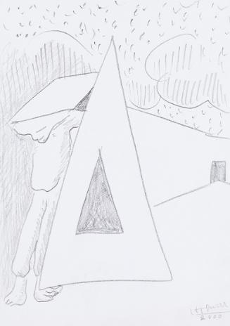Kurt Hüpfner, Ohne Titel, 2000, Bleistift auf Papier, 29,7 × 21 cm, Privatbesitz, Wien